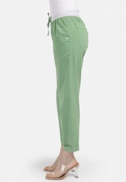 HELMIDGE GLITZEREFFEKT Pantalon Classique Hellgrun Femme -HELMIDGE Soldes Boutique 8ac821b226e54f92a8f54182300cfb49