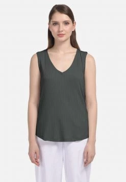 HELMIDGE Femme Débardeur Dark Green
