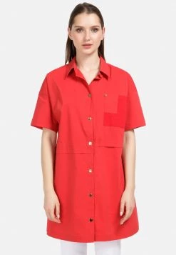 HELMIDGE Femme LONGBLUSE LANGBLUSE Chemisier Rot