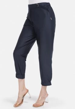 HELMIDGE Femme Pantalon Classique Dunkel Blau