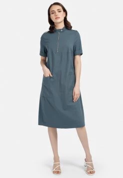 HELMIDGE Robe De Jour Dunkel Grun Femme