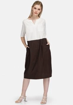 HELMIDGE Soldes Boutique 26 HELMIDGE Femme Robe De Jour Braun