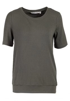 HELMIDGE Femme T Shirt Imprimé Khaki -HELMIDGE Soldes Boutique 91570910c6b74e7a9651ef48f132e78c