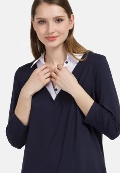 HELMIDGE Femme KRAGEN Blouse Blue 11 HELMIDGE Femme KRAGEN Blouse Blue -HELMIDGE Soldes Boutique 932762d4c2b046d2b6931d0db14781d8
