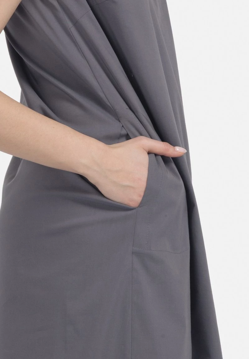 HELMIDGE Femme OHNE ÄRMEL Robe De Jour Dunkel Grau 8 HELMIDGE Femme OHNE ÄRMEL Robe De Jour Dunkel Grau – Image 6