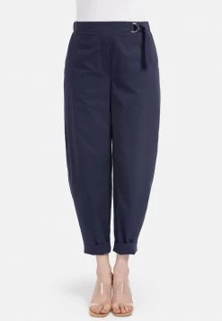 HELMIDGE Femme Pantalon Classique Dunkel Blau