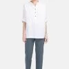 HELMIDGE Femme MIT STEHKRAGEN Blouse Weiss -HELMIDGE Soldes Boutique 95413c7b101d4ca589d7fc5460c12538