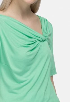 HELMIDGE KNOTEN AUSSCHNITT Blouse Hellgrun Femme -HELMIDGE Soldes Boutique 95baf940fb44467a999f0664631b283b