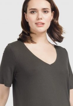 HELMIDGE Femme Blouse Dunkel Khaki 11 HELMIDGE Femme Blouse Dunkel Khaki -HELMIDGE Soldes Boutique 961f3069712f49ae9474fac6306f4d67