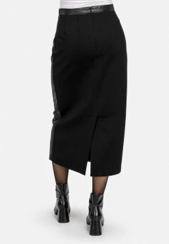 HELMIDGE Jupe Longue Schwarz Femme -HELMIDGE Soldes Boutique 98324b2b7ae141eba409ec55c3047076