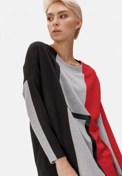 HELMIDGE Femme Blouse Rot Schwarz -HELMIDGE Soldes Boutique 9909e22f916f47a591360a8ada3c808a