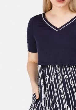 HELMIDGE Femme Robe De Jour Blau -HELMIDGE Soldes Boutique 9ef6c59312f44270906a6f372a193c15