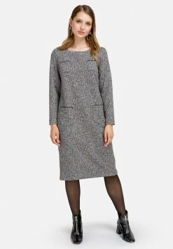 HELMIDGE Femme Robe Pull Grau