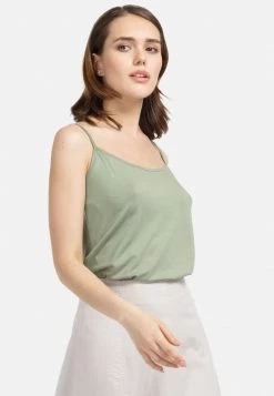 HELMIDGE Débardeur Olive Femme -HELMIDGE Soldes Boutique a027b331e8c749cebd166032f0052447