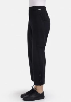 HELMIDGE Femme Pantalon Cargo Schwarz -HELMIDGE Soldes Boutique a09c35dbda754f6fa613090186372540