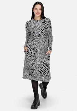 HELMIDGE Robe Pull Dark Grey Femme