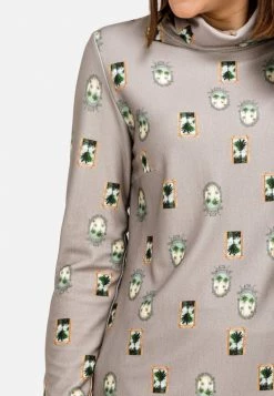 HELMIDGE T Shirt à Manches Longues Beige Femme -HELMIDGE Soldes Boutique a2425ba8936c4df09a859d26a3564651