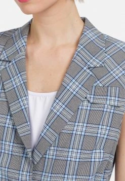 HELMIDGE Veste Sans Manches Grau Hellblau Femme -HELMIDGE Soldes Boutique a3b1edba26804616a779b1416d9ef349