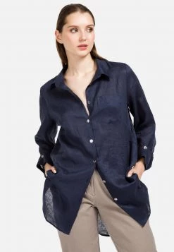 HELMIDGE Chemisier Dunkel Blau Femme