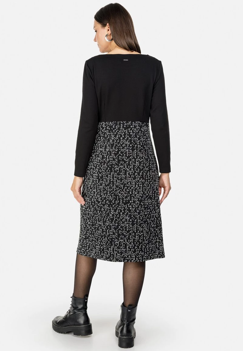 HELMIDGE Femme A LINIEN Robe De Jour Schwarz 4 HELMIDGE Femme A LINIEN Robe De Jour Schwarz – Image 2