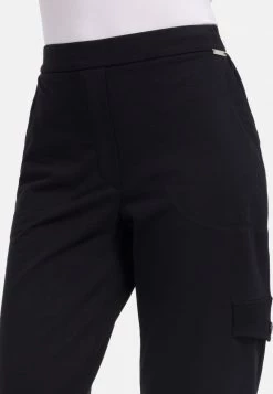 HELMIDGE Femme Pantalon Cargo Schwarz -HELMIDGE Soldes Boutique a7b3dc793b554f72a2d85b8a0fe529b5