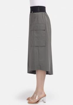 HELMIDGE Jupe Trapèze Khaki Femme -HELMIDGE Soldes Boutique a9a00ff9028a4e748c3d7972ab5c2c07