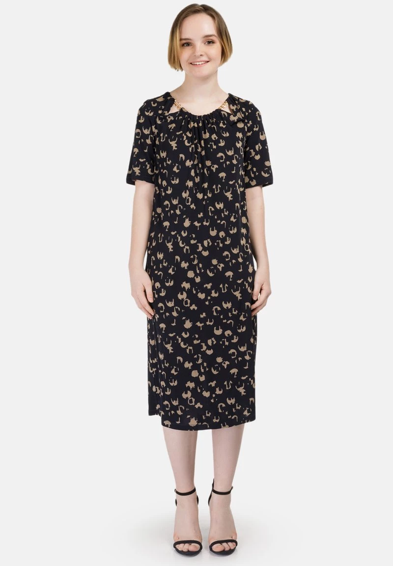 HELMIDGE Robe Fourreau Dunkel Blau Beige Femme 3 HELMIDGE Robe Fourreau Dunkel Blau Beige Femme