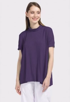 HELMIDGE Femme T Shirt Imprimé Lila