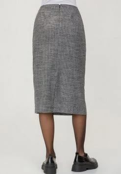 HELMIDGE MIDI Jupe Trapèze Schwarz Grau Femme -HELMIDGE Soldes Boutique aee3e7262947450093397690d2e75d45