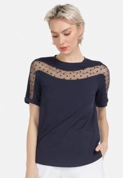 HELMIDGE Femme Blouse Blau -HELMIDGE Soldes Boutique af89805c635e44358e17712b668ea154