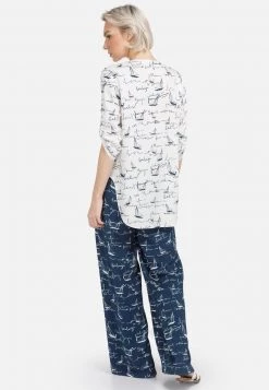 HELMIDGE Femme DRUCK Blouse Weiss -HELMIDGE Soldes Boutique b1195e63d26c4541ad36b9cb84a6bbc4