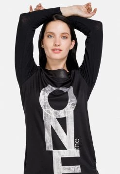 HELMIDGE Femme LINIEN Robe En Jersey Schwarz -HELMIDGE Soldes Boutique b4fd7ef2e2754b6e87e3cf2e675b75e2