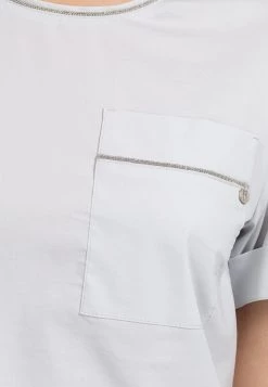 HELMIDGE Femme MIT RUNDHALS Blouse Hellgrau -HELMIDGE Soldes Boutique b52d75e3f7344a42ad8c02e8f681265a