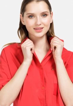 HELMIDGE Femme LONGBLUSE LANGBLUSE Chemisier Rot 13 HELMIDGE Femme LONGBLUSE LANGBLUSE Chemisier Rot -HELMIDGE Soldes Boutique b681b2f188de450aa53c1b8e33e91566