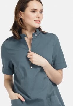 HELMIDGE Robe De Jour Dunkel Grun Femme -HELMIDGE Soldes Boutique b68386f7c2ae4c7a91cf2b95b56f24be