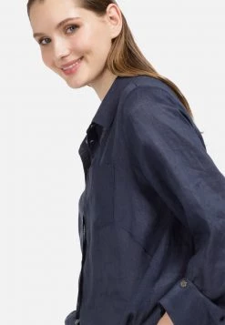 HELMIDGE Chemisier Dunkel Blau Femme -HELMIDGE Soldes Boutique b868eb9fe6694dd7be5f1e5402410425