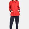 HELMIDGE Veste Mi Saison Rot Femme -HELMIDGE Soldes Boutique bc3136ed9ceb4715ae7e2d8ee304285c