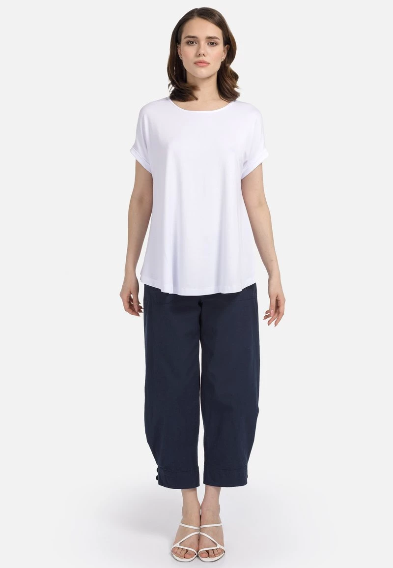 HELMIDGE Femme T Shirt Basique Weiss 4 HELMIDGE Femme T Shirt Basique Weiss – Image 2