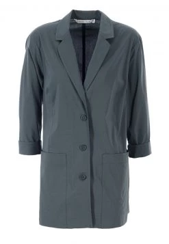 HELMIDGE MIT REVERSKRAGEN Manteau Court Dunkel Grun Femme -HELMIDGE Soldes Boutique bd9503d94bf940c0a2074ef67051a64d