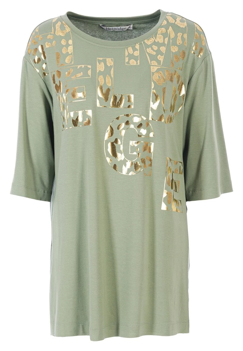HELMIDGE T Shirt à Manches Longues Olive Femme 9 HELMIDGE T Shirt à Manches Longues Olive Femme – Image 7