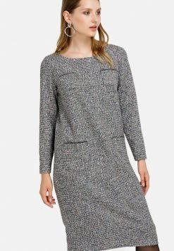 HELMIDGE Femme Robe Pull Grau -HELMIDGE Soldes Boutique bf44e23a0af7474398f27395bccae002