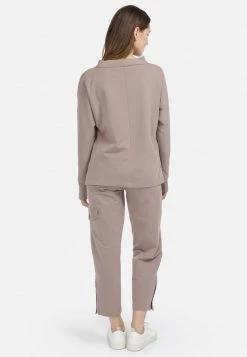 HELMIDGE Femme Sweatshirt Beige -HELMIDGE Soldes Boutique bf85de1e9174490ead1a588581d872b8