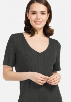 HELMIDGE Femme Robe Fourreau Dunkel Khaki -HELMIDGE Soldes Boutique c019747525fd443d825b99ce66059cee