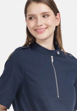 HELMIDGE Robe De Jour Dunkel Blau Femme -HELMIDGE Soldes Boutique c35974522ed647ca8df9d68b8b7f38da