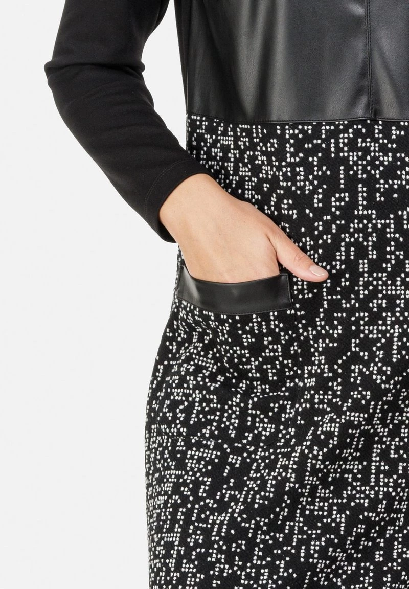 HELMIDGE Femme A LINIEN Robe De Jour Schwarz 7 HELMIDGE Femme A LINIEN Robe De Jour Schwarz – Image 5