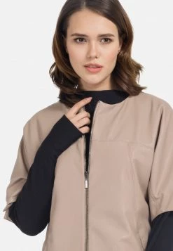 HELMIDGE Veste En Similicuir Beige Femme -HELMIDGE Soldes Boutique c7e25e55ea7249b28d94bb8ab414f153