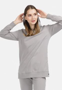 HELMIDGE LOCKEREN SCHNITT Sweat à Capuche Grau Femme