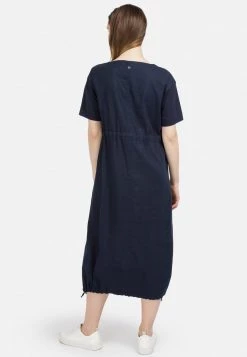 HELMIDGE Femme MIT TAILLENKORDEL Robe De Jour Blau -HELMIDGE Soldes Boutique cc69703a9bf842b2bff9cdf4fd1321e8