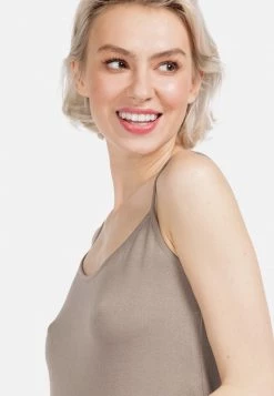 HELMIDGE Débardeur Dunkel Beige Femme -HELMIDGE Soldes Boutique ce64375520ce4102919d9a8280911376