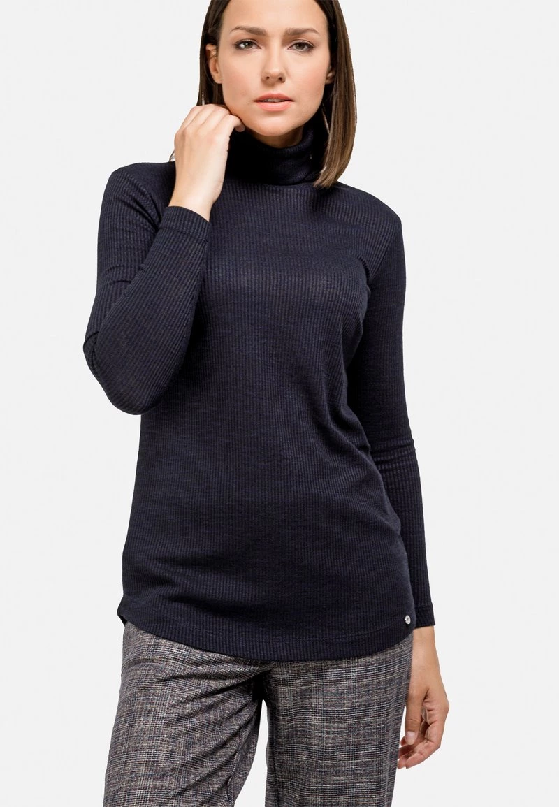 HELMIDGE T Shirt à Manches Longues Dunkel Blau Femme 3 HELMIDGE T Shirt à Manches Longues Dunkel Blau Femme